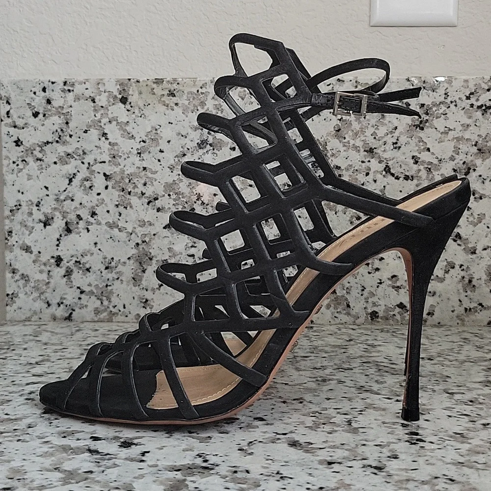 Schutz Juliana cage stilleto heels US sz 9.5 - Picture 6 of 10